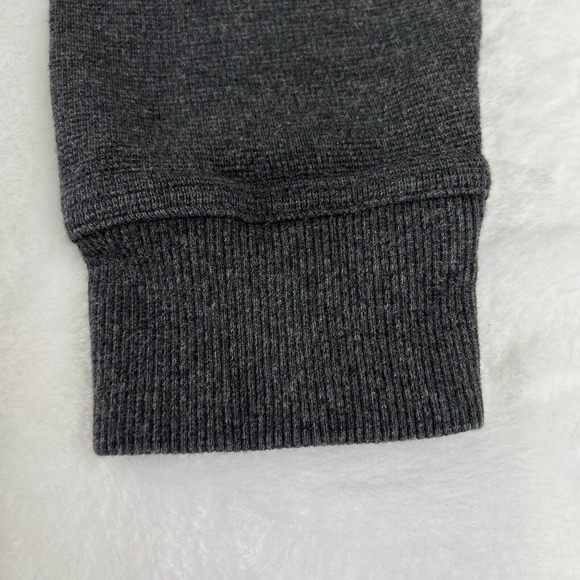 L.L Bean Long Sleeve Waffle Polo Shirt Collared Gray Cotton Mens‎ Large Tall - Picture 7 of 12